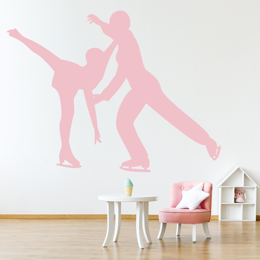 Figure Skating Ice Skate Wall Sticker