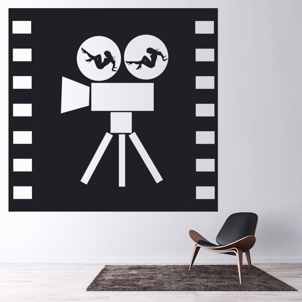 Film Camera Glamour Girls Wall Sticker