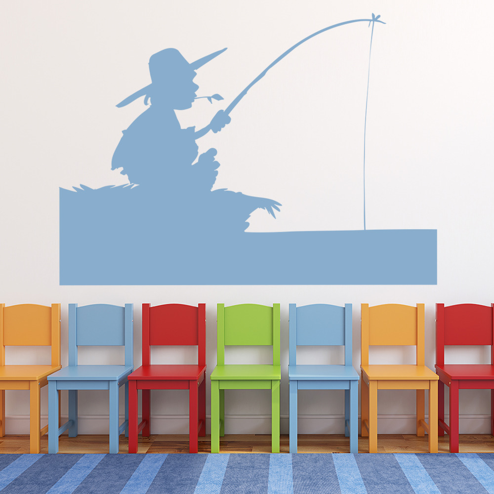 Fisherman Fishing Wall Sticker