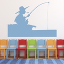 Fisherman Fishing Wall Sticker