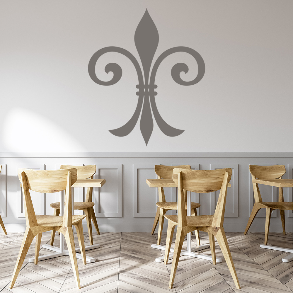 Fleur De Lis French Lily Flower Wall Sticker