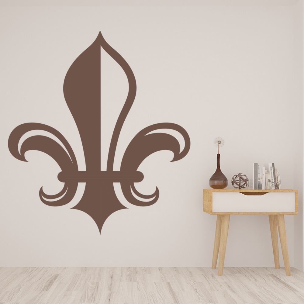 Fleur De Lis Tile French Flower Wall Sticker - Mod5