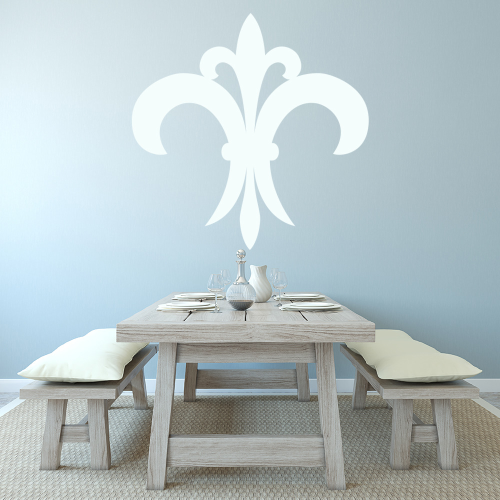 Fleur De Lis Tile French Flower Wall Sticker - Mod6