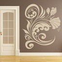 Floral Corner Flowers Trees Wall Sticker