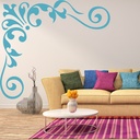 Floral Corner Swirl Wall Sticker