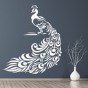 Floral Peacock Bird Wall Sticker