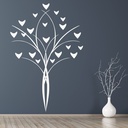Flower Bunch Floral Vase Wall Sticker