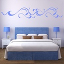 Flowing Lines Swirl Headboard Wall Sticker