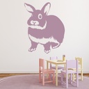 Fluffy Rabbit Pet Animals Wall Sticker