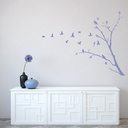 Flying Birds Branch Trees Wall Sticker
