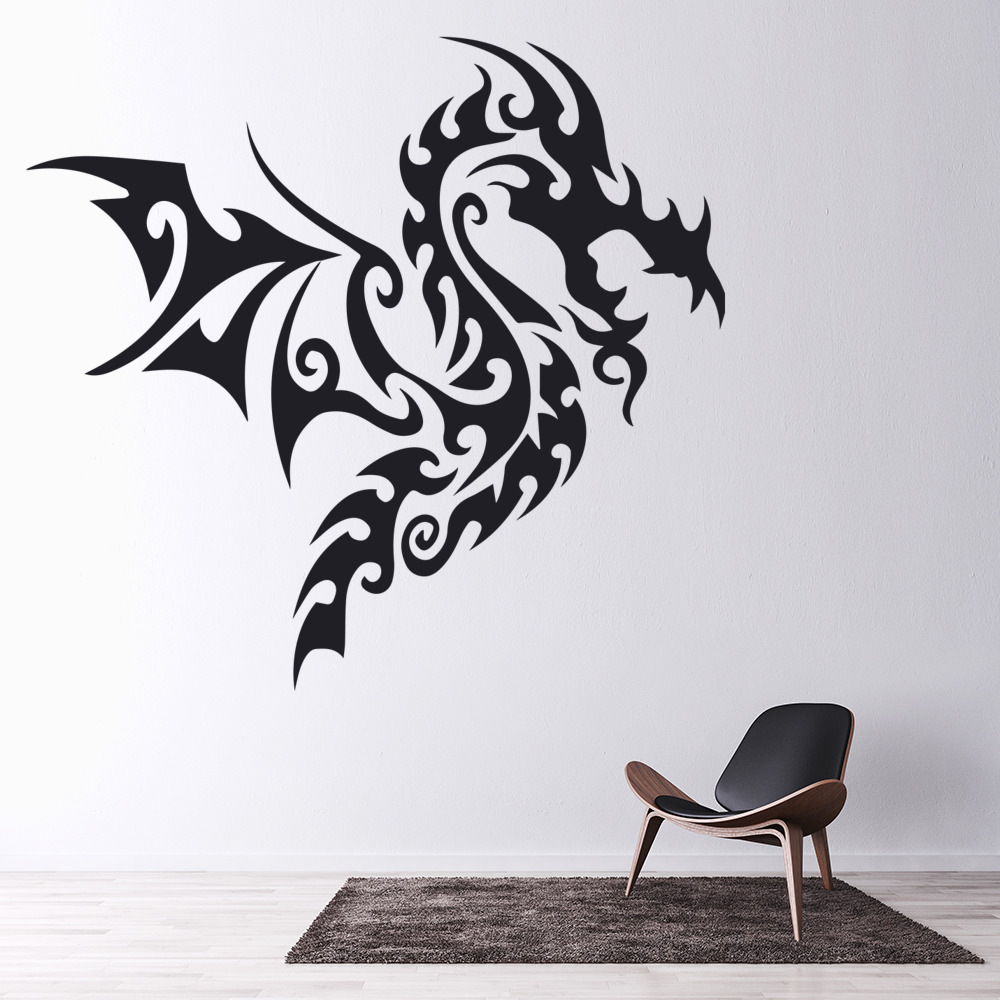 Flying Dragon Fantasy Monster Wall Sticker - Mod2