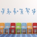 Football Sports Players Wall Sticker Set