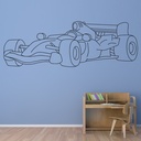 Formula 1 Race Car Transport Wall Sticker