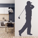 Forward Swing Player Golf Wall Sticker