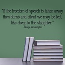 Freedom Of Speech George Washington Quote Wall Sticker