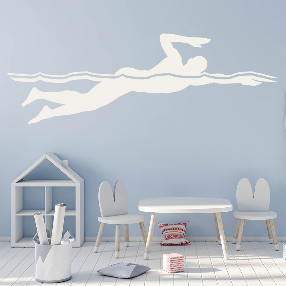Front Crawl Swim Swimming Wall Sticker