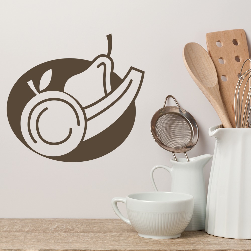 Fruit Apple Banana Kitchen Cafe Wall Sticker