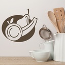 Fruit Apple Banana Kitchen Cafe Wall Sticker