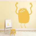 Funny Monster Halloween Wall Sticker - Mod9