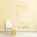 Funny Sheep Farm Animals Wall Sticker - Mod1