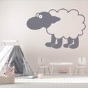 Funny Sheep Farm Animals Wall Sticker - Mod2
