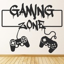 Gaming Zone Decal Gamer Kids Wall Sticker