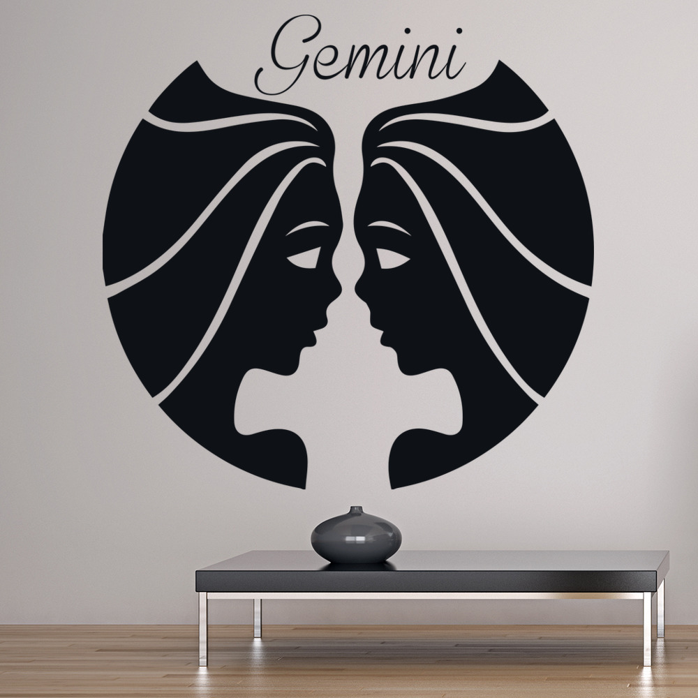 Gemini Twins Zodiac Wall Sticker