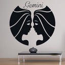 Gemini Twins Zodiac Wall Sticker