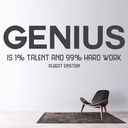 Genius Albert Einstein Quote Wall Sticker