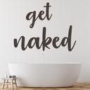 Get Naked Bathroom Wall Sticker