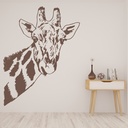 Giraffe Head Safari Wild Animals Wall Sticker