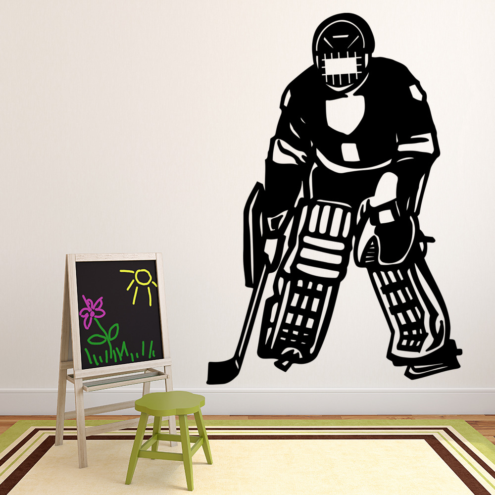 Goalkeeper Ice Hockey Sports Wall Sticker
