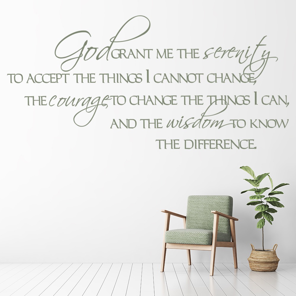 God Grant Me The Serenity Bible Verse Wall Sticker - Mod3