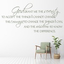 God Grant Me The Serenity Bible Verse Wall Sticker - Mod3