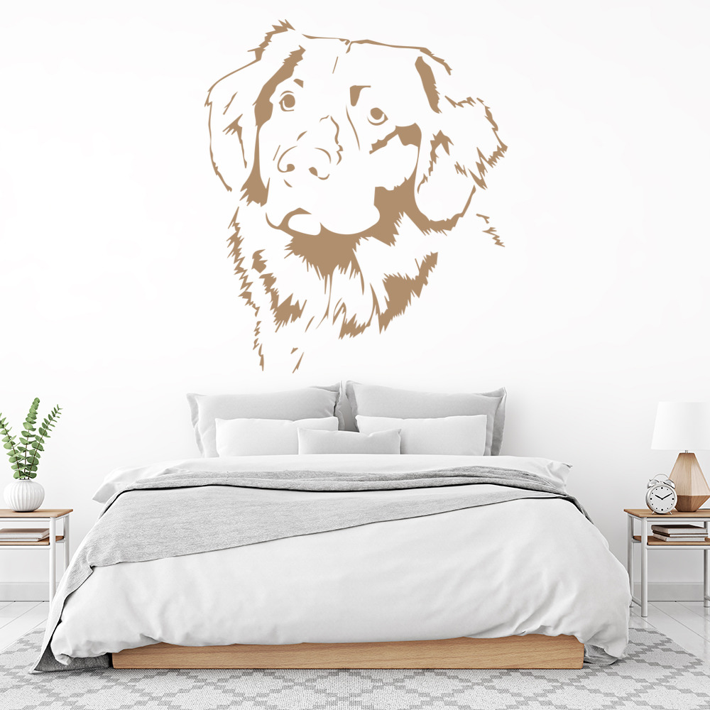Golden Retriever Dog Wall Sticker - Mod8