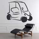 Golf Buggy Golf Course Wall Sticker