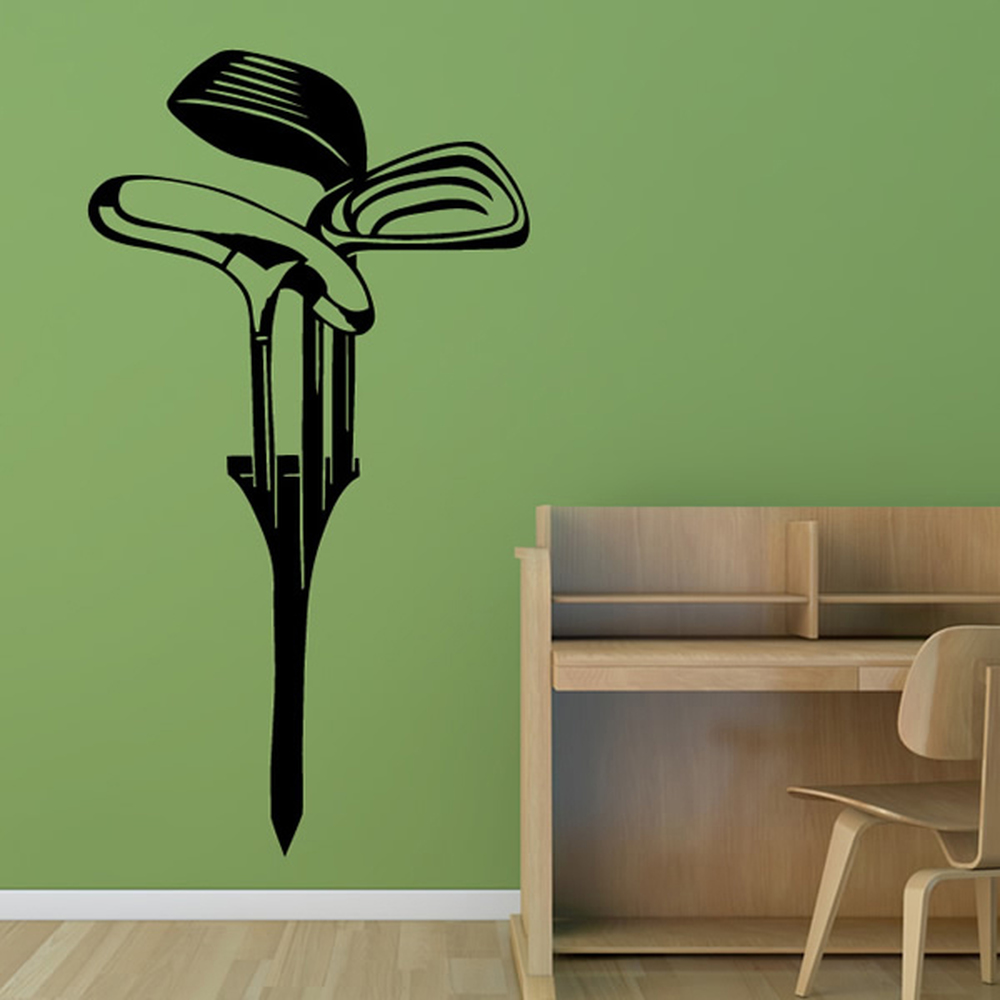 Golf Tee Golf Clubs Wall Sticker