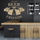Good Beer Good Friends Kitchen Quote Wall Sticker