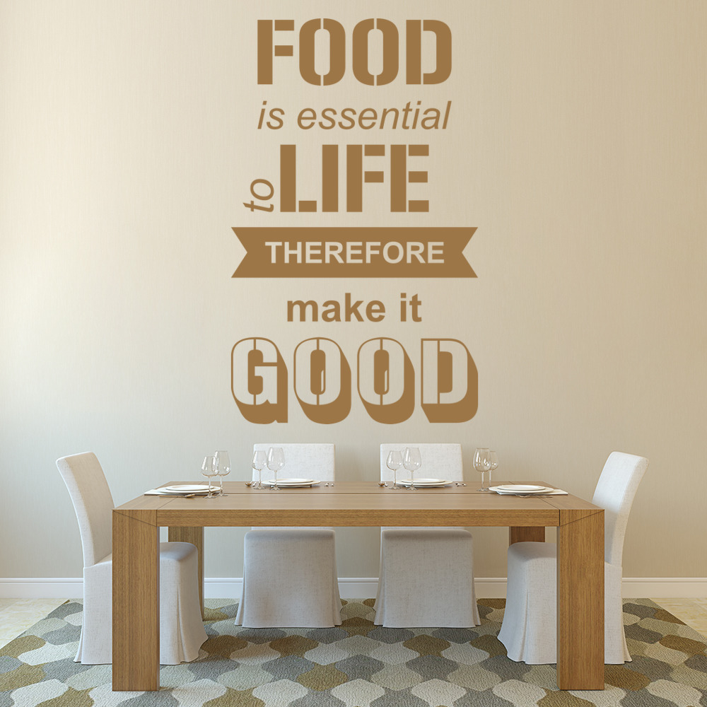 Good Food Kitchen Quote Wall Sticker