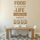 Good Food Kitchen Quote Wall Sticker