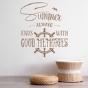 Good Memories Summer Quote Wall Sticker