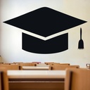 Graduation Cap College University Wall Sticker