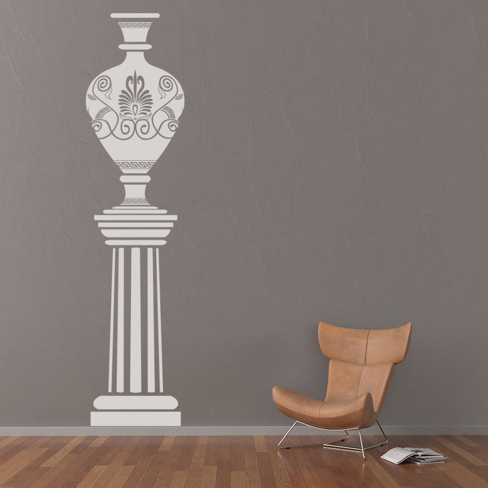 Greek Grecian Vase Wall Sticker - Mod1
