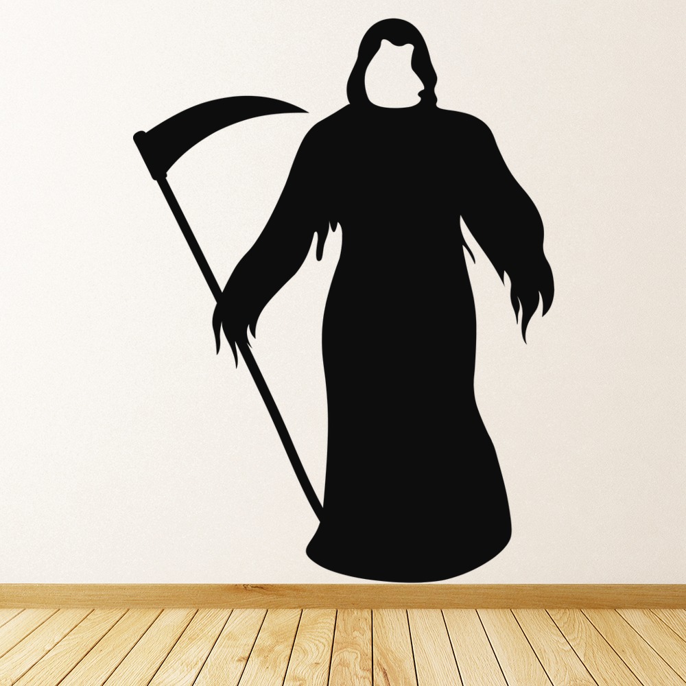 Grim Reaper Halloween Wall Sticker - Mod9