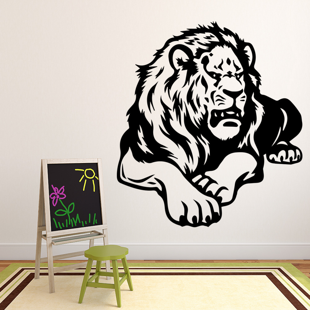 Growling Lion African Animals Wall Sticker
