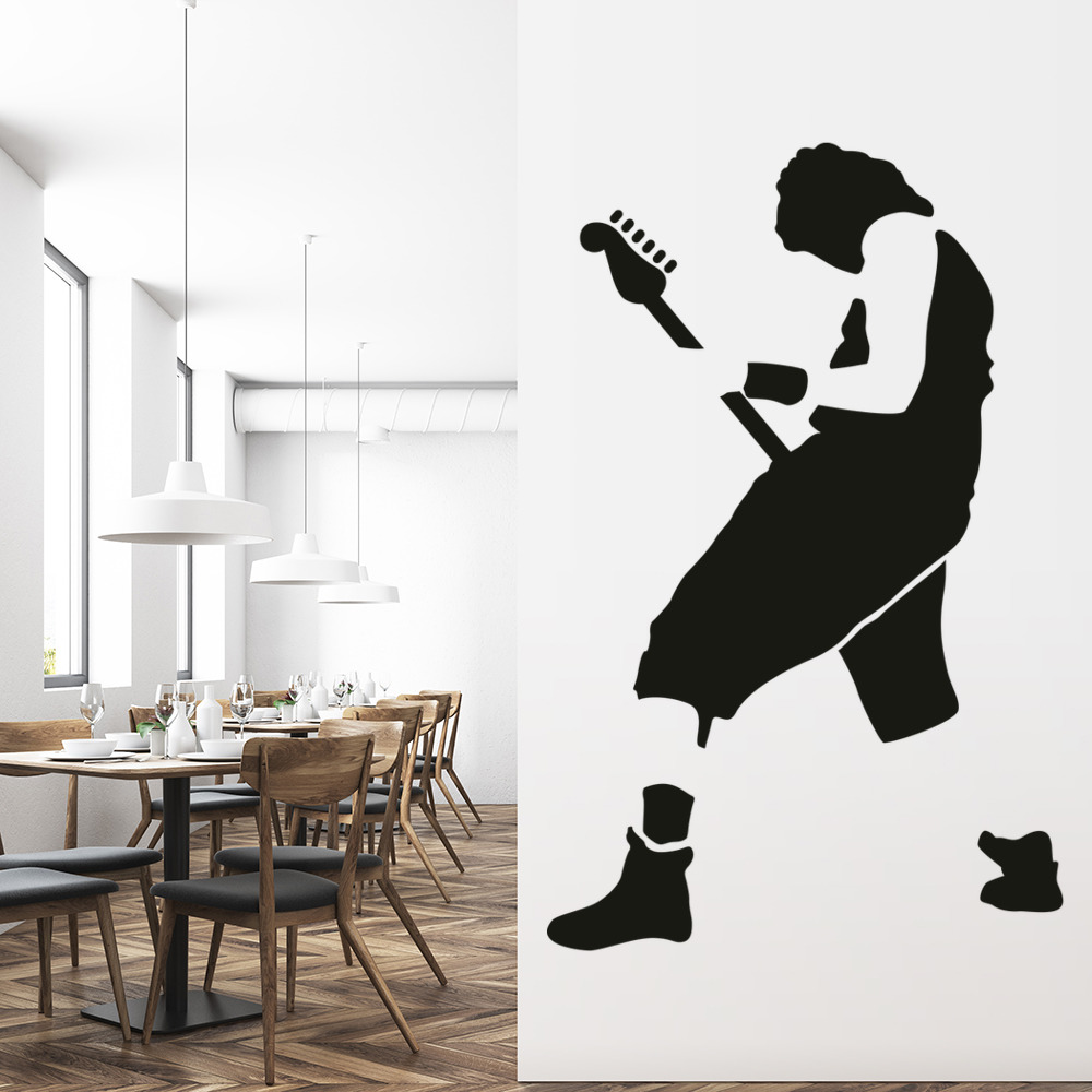 Guitarist Rock Music Wall Sticker