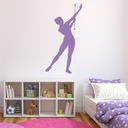 Gymnast & Baton Twirler Gymnastics Wall Sticker