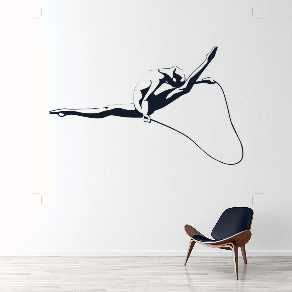 Gymnast Jump Dance Sports Wall Sticker