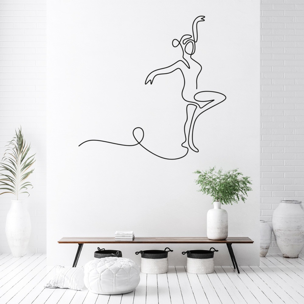 Gymnastics Outline Wall Sticker