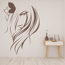 Hair Salon Girls Beauty Wall Sticker